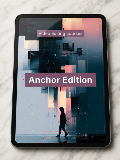 Tablet displaying "Anchor Edition" course