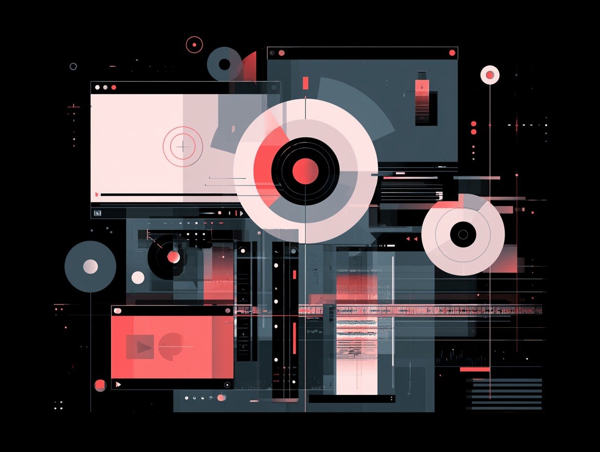 abstract video editing background