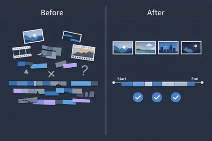 Before/after diagram