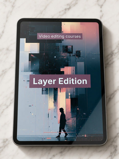 Tablet displaying "Layer Edition" course