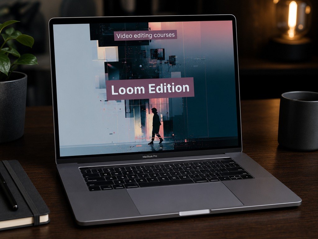 Laptop displaying "Loom Edition" course