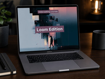 Laptop displaying "Loom Edition" course