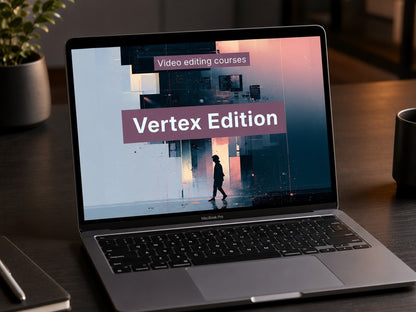 Laptop displaying "Vertex Edition