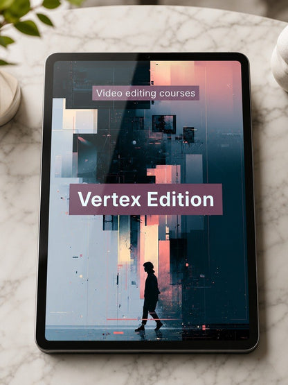 Tablet displaying "Vertex Edition" course